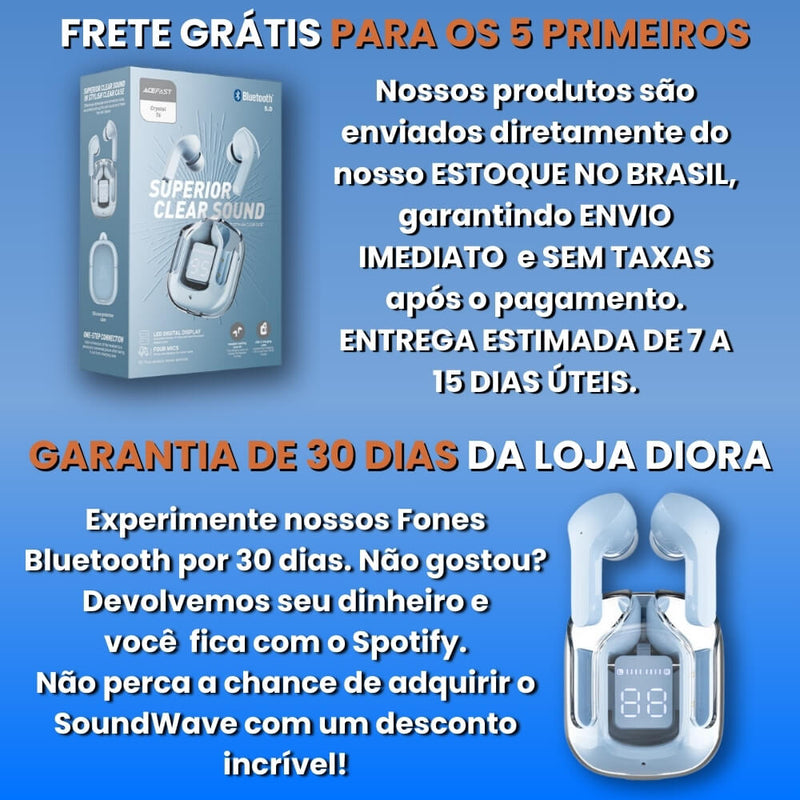 FONE SOUNDWAVE 2.0 - PREÇO DE FÁBRICA